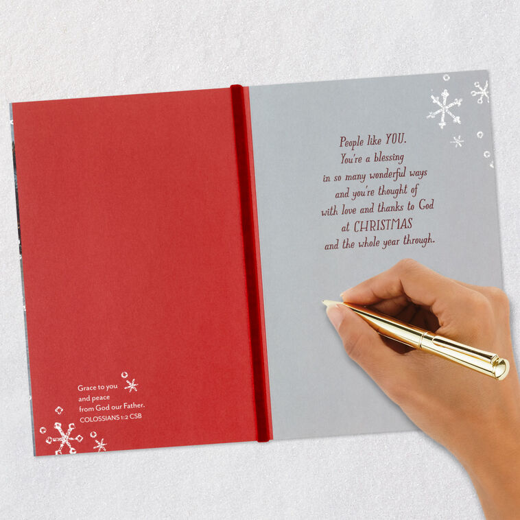 Cookies and Cocoa Religious Christmas Card Signing card image number 8