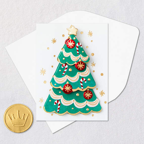 3.25" Mini Festive Tree Christmas Card, , large image number 5