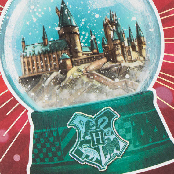Harry Potter™ Hogwarts™ Snow Globe Christmas Card, , large image number 4