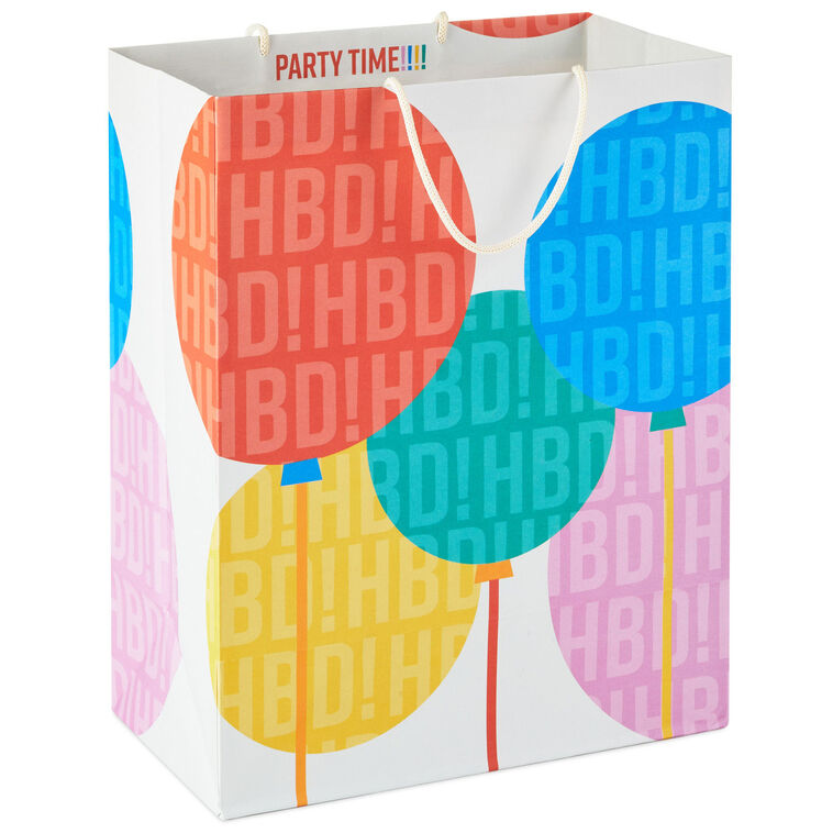 13" Balloons Large Birthday Gift Bag