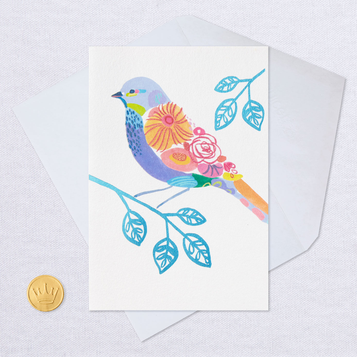 UNICEF Floral Bird Friendship Card for only USD 4.59 | Hallmark