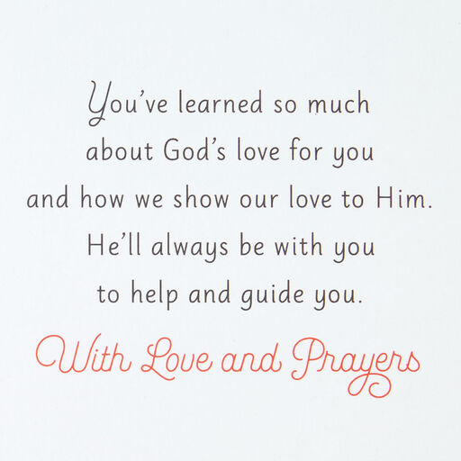God's Love Religious First Communion Card for Goddaughter, 