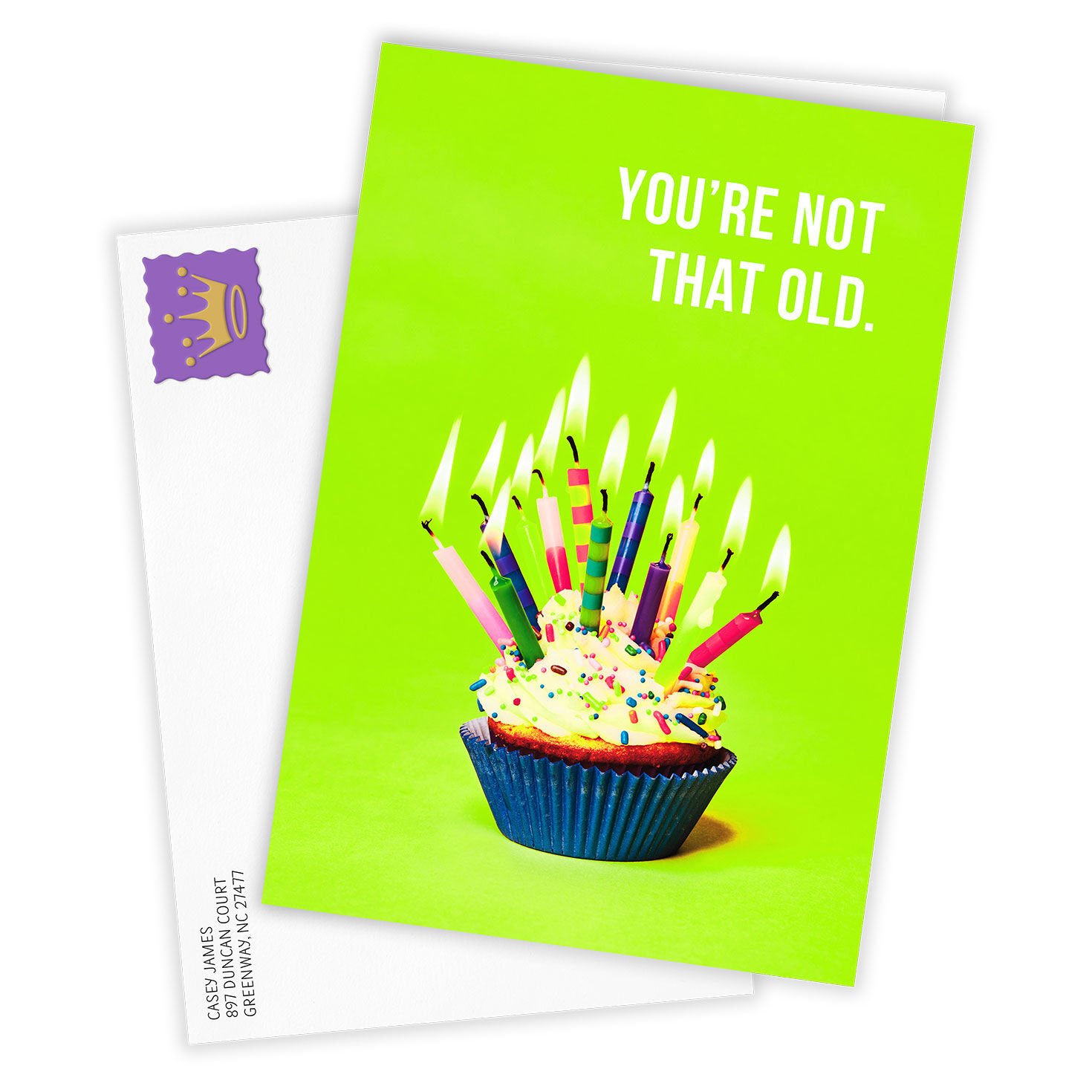 Bigger Cupcake Funny Custom Birthday Card, , large image number 2