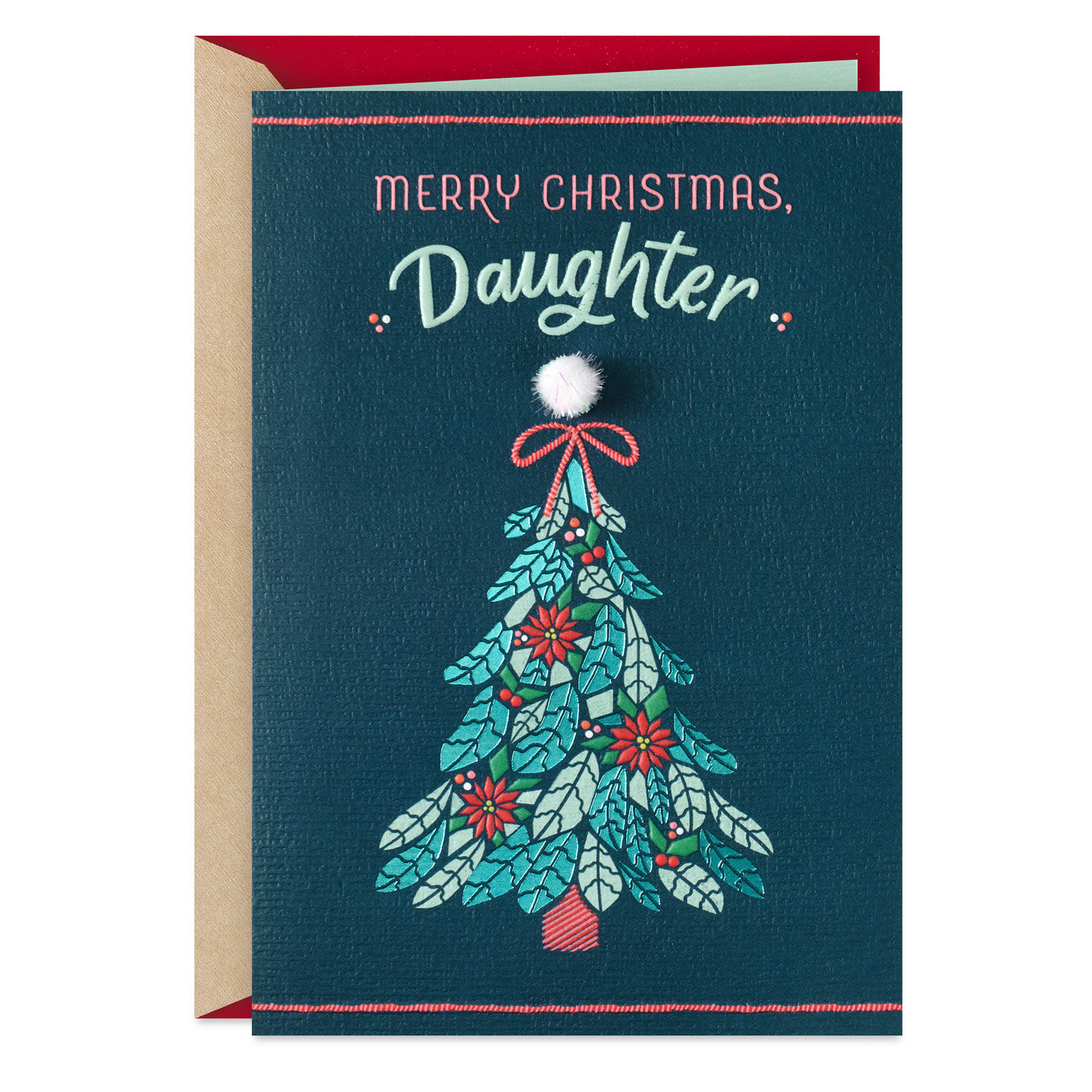 So Lucky to Have You in My Life Christmas Card for Daughter