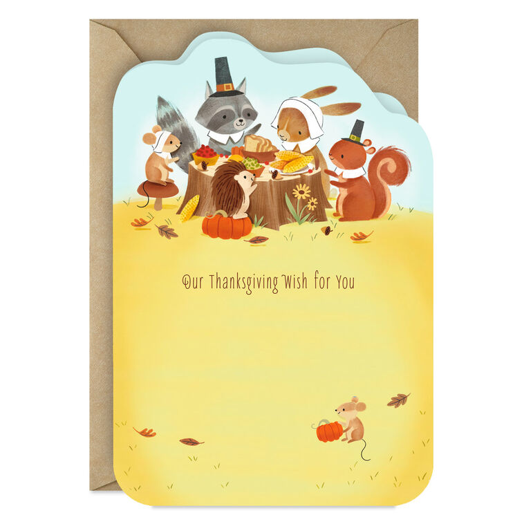 All the Joys of the Season Thanksgiving Card From Us
