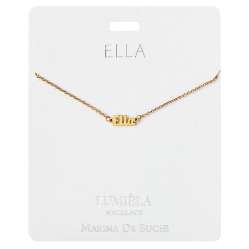 "B-D" Script Name Necklace, 20", 