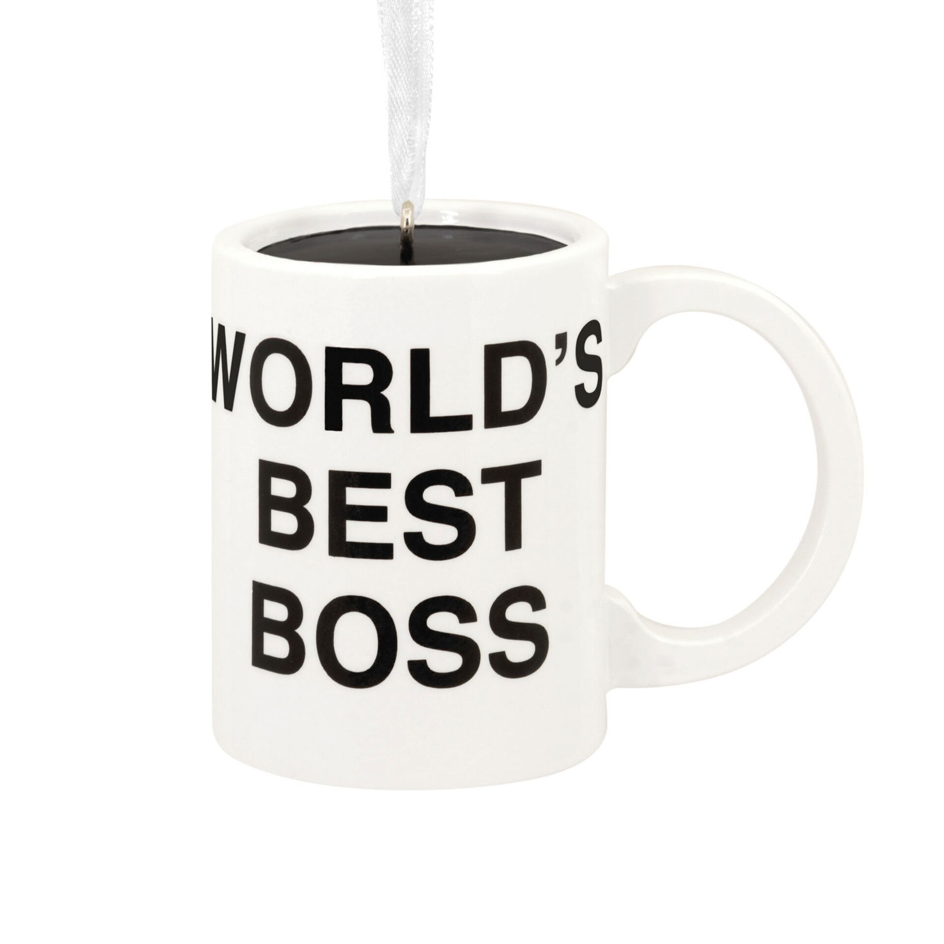 The Office World's Best Boss Coffee Mug Hallmark Ornament