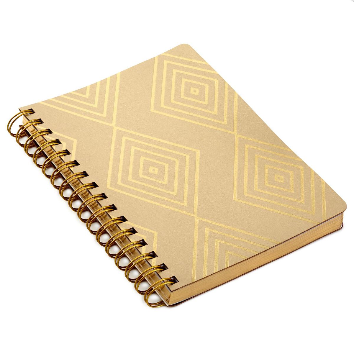Concentric Diamonds Faux Leather Spiral Notebook Journals Hallmark