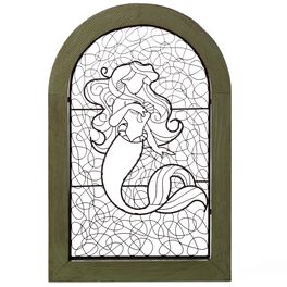 The Little Mermaid Ariel Wire Art in Distressed Frame, 12x18, The Little Mermaid Ariel Wire Art in Distressed Frame, 12x18, , large