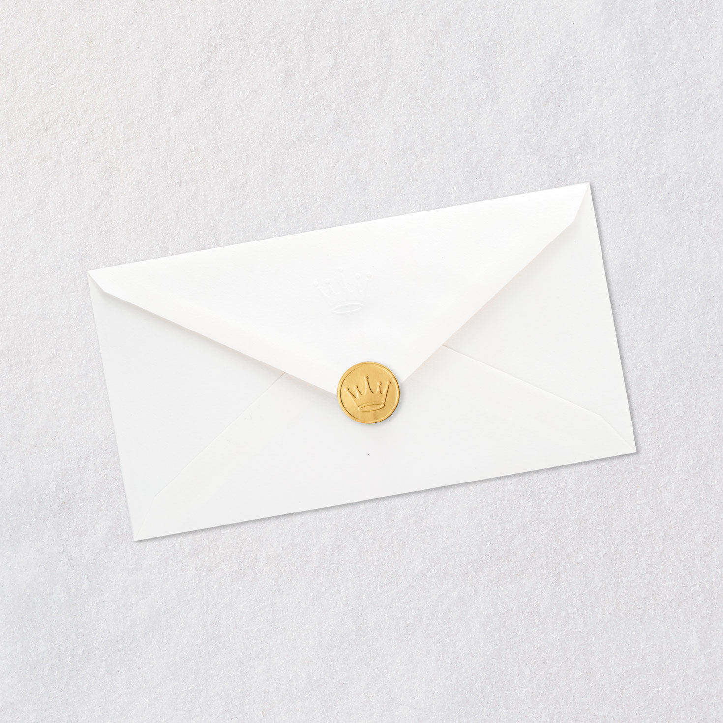 Holly on Green Friend Christmas Card Envelope Back with Seal image number 8