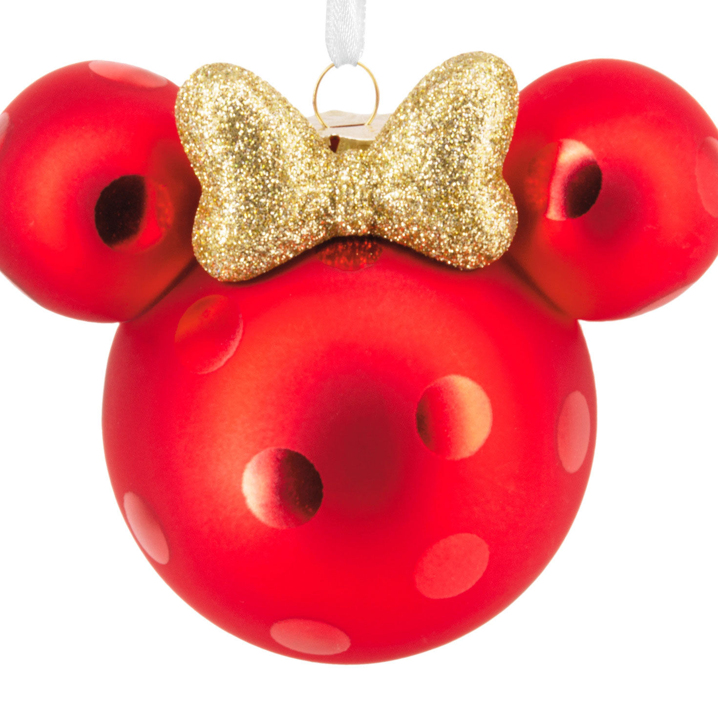 Disney Minnie Mouse Ears Icon Christmas Ornament upclose view image number 5