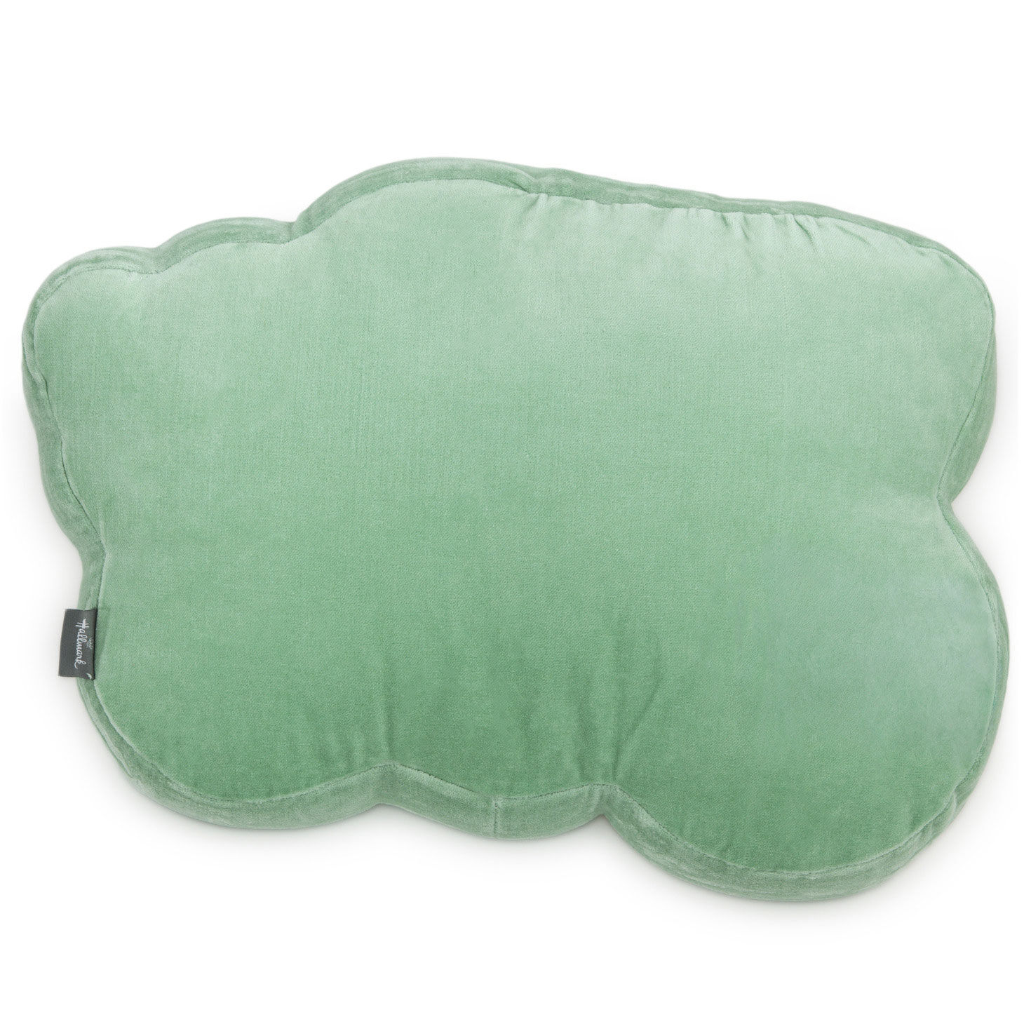 Bridgerton Green Carriage Shaped Throw Pillow back image number 2