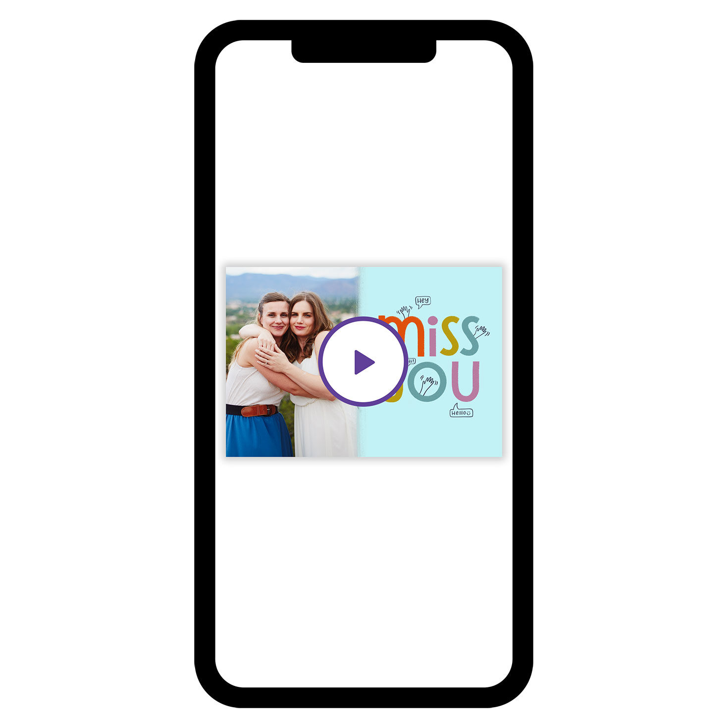 Personalized Miss You Photo Card for only USD 4.99 | Hallmark