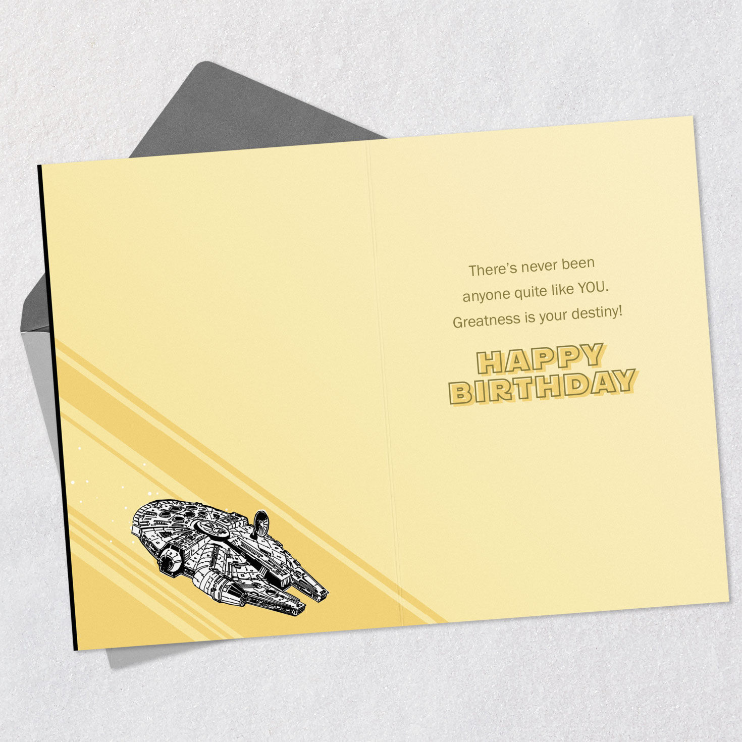Star Wars&trade; Millennium Falcon&trade; Birthday Card for Grandson, , large image number 3