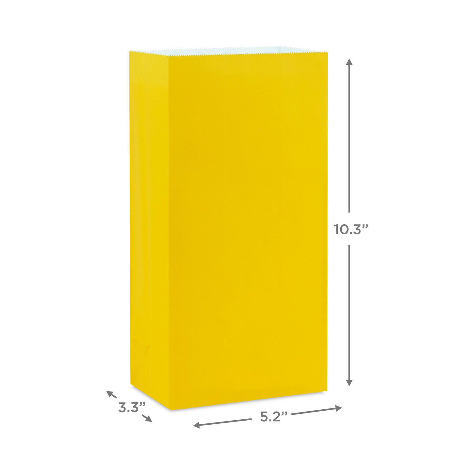 Bulk Pastel Paper Treat Sacks in 6 Colors measurement image number 3