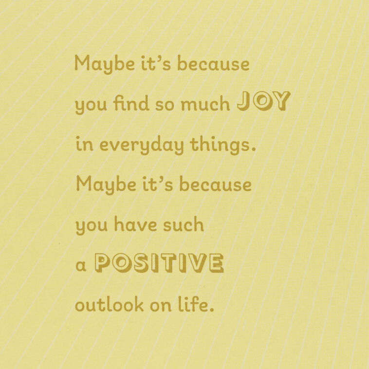 Smiling Daisy Pin on Yellow Ombré Birthday Card  image number 2