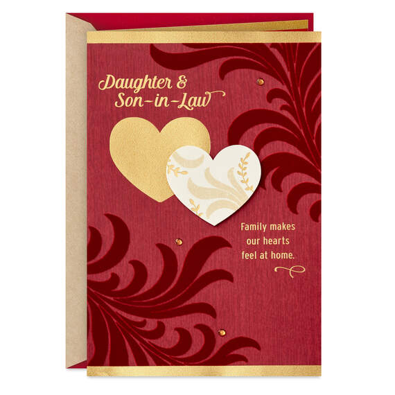 Hearts at Home Valentine's Day Card for Daughter and Son-in-Law