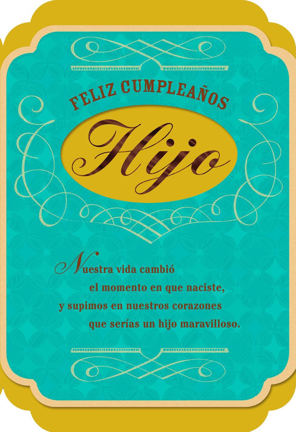Such a Wonderful Son Spanish-Language Birthday Card