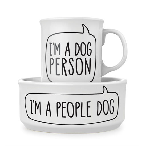Dog Person Mug and Bowl, Set of 2, 