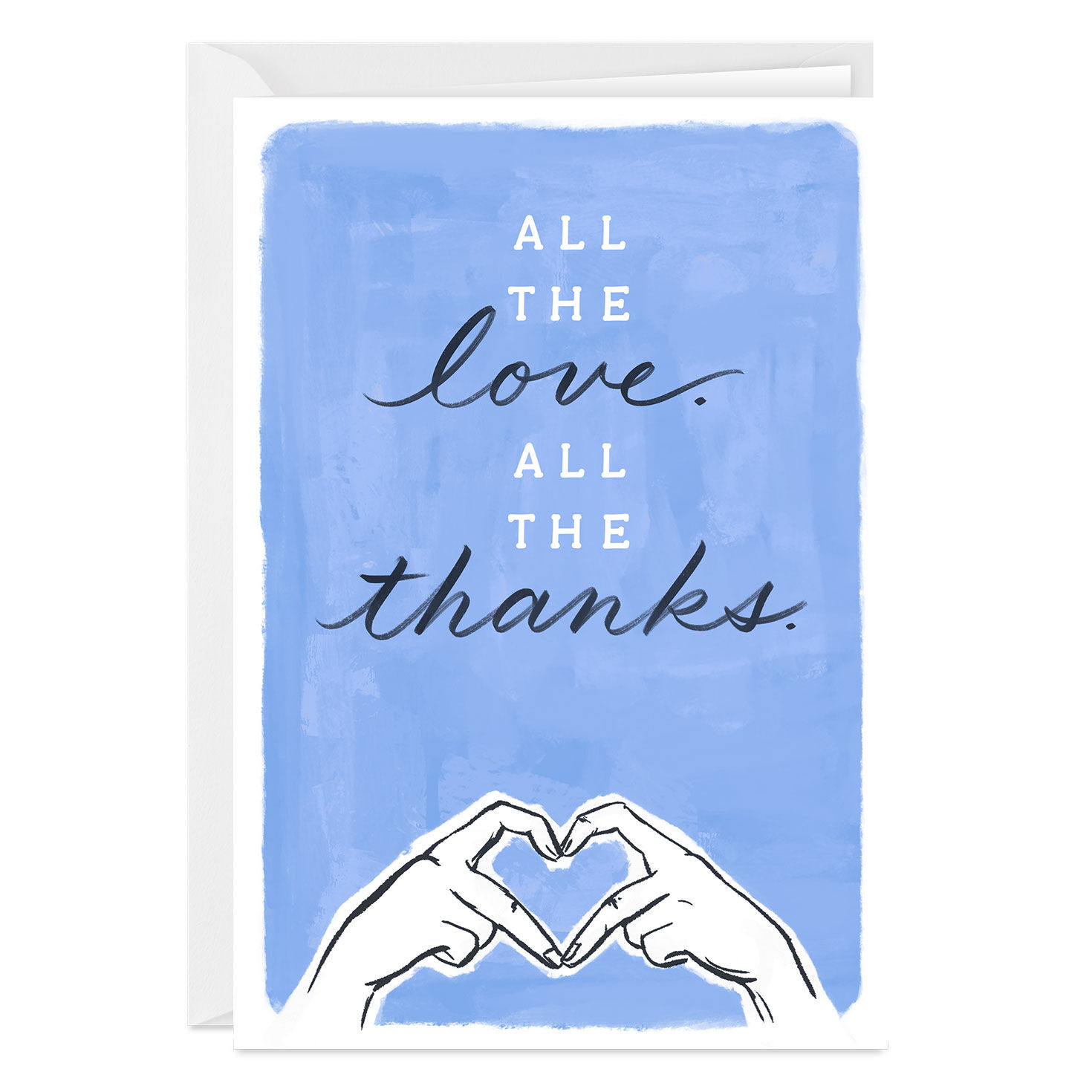 All the Love Custom Thank You Card
