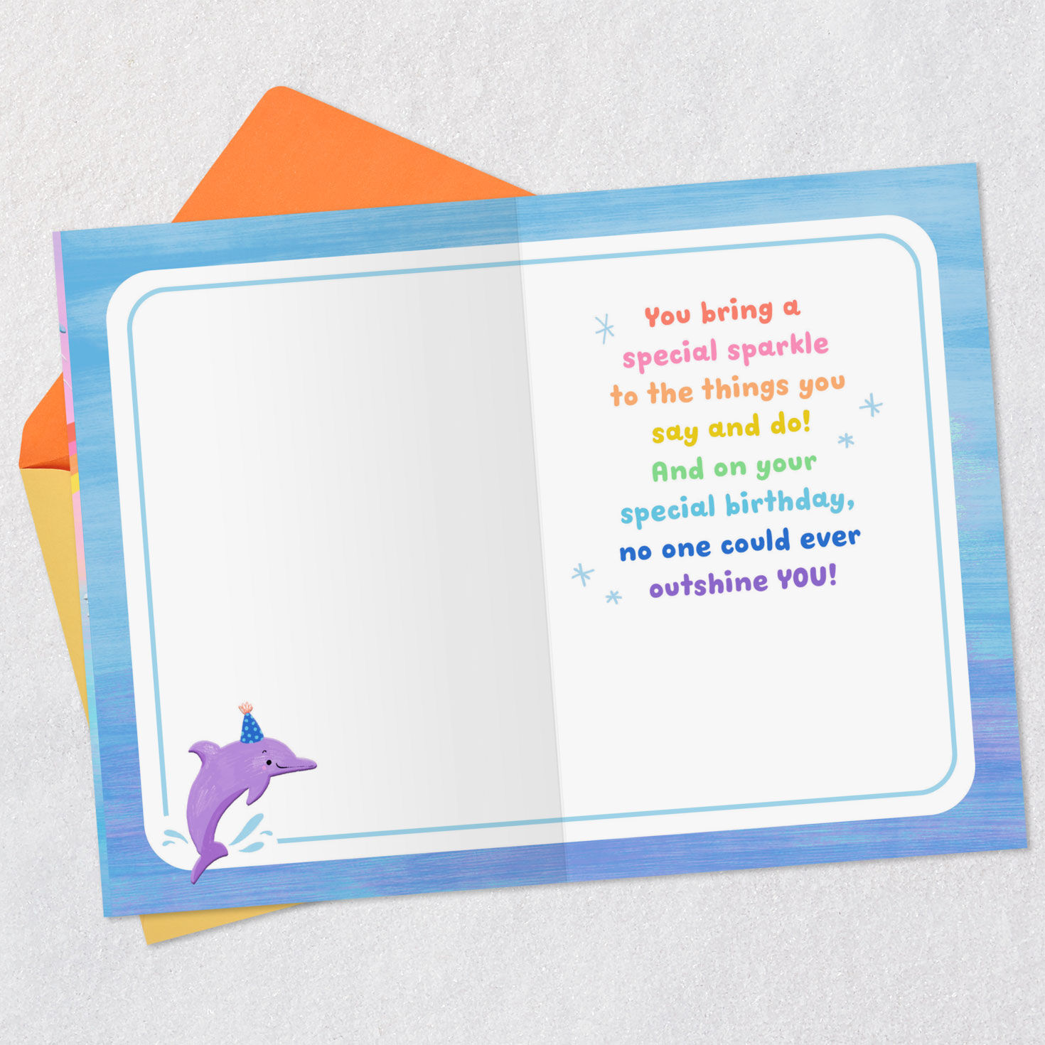 Splash and Sparkle Birthday Card for Girl, , large image number 3