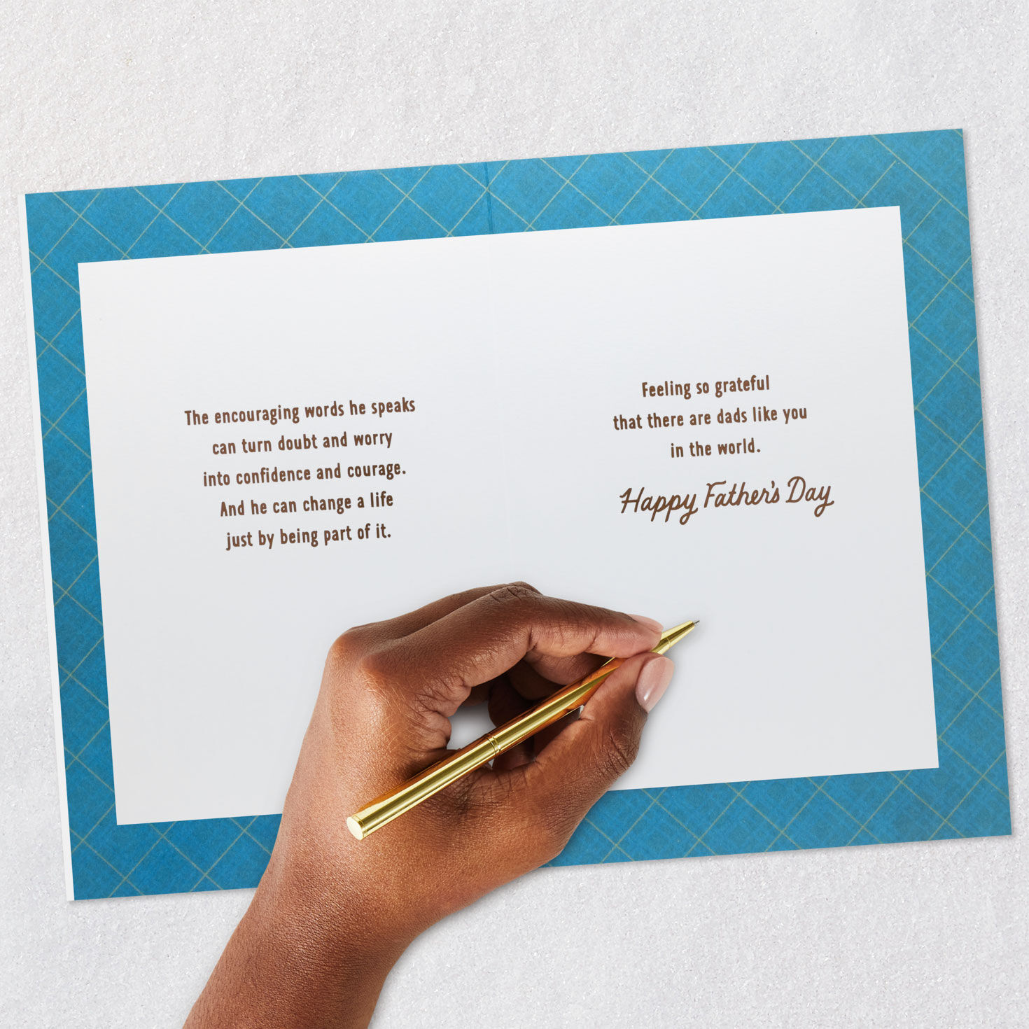 Black Men Watercolor Portraits Father's Day Card signing card image number 7