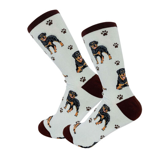E&S Pets Rottweiler Novelty Crew Socks, 