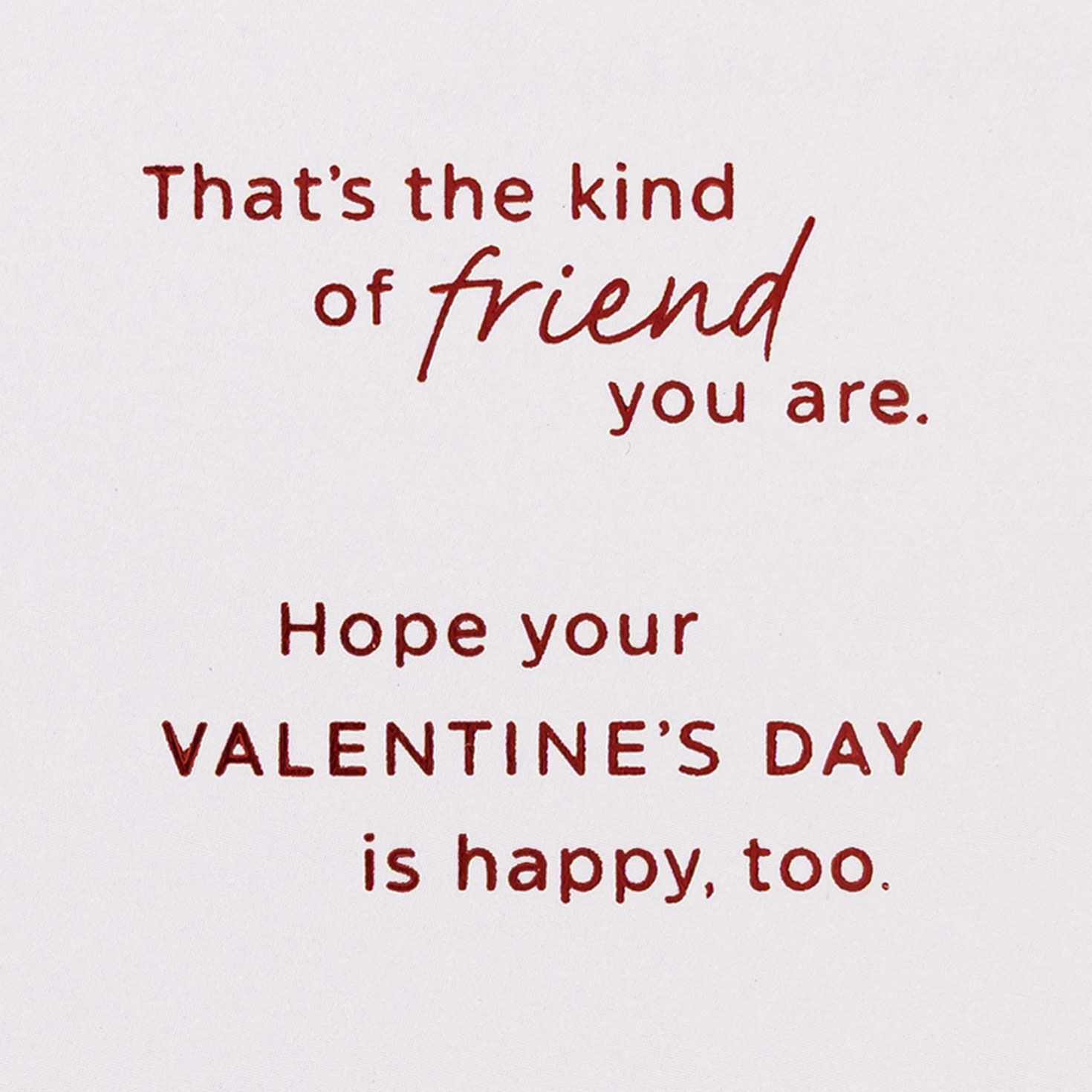 Modern Hearts Friend Valentine's Day Card Sentiment image number 2