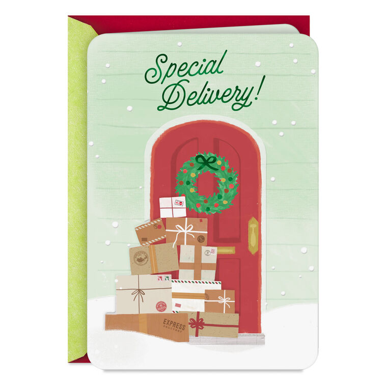 Special Delivery Christmas Thank-You Card for Mail Carrier