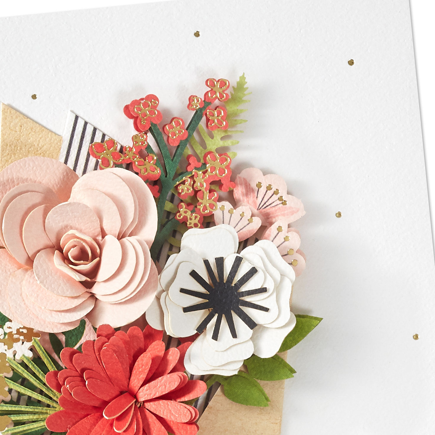 Hand-Tied Flower Bouquet Romantic Anniversary Card  image number 4