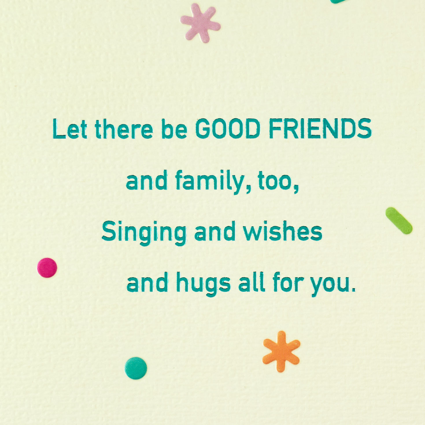 Numeral Candles and Sprinkles 60th Birthday Card Sentiment image number 2
