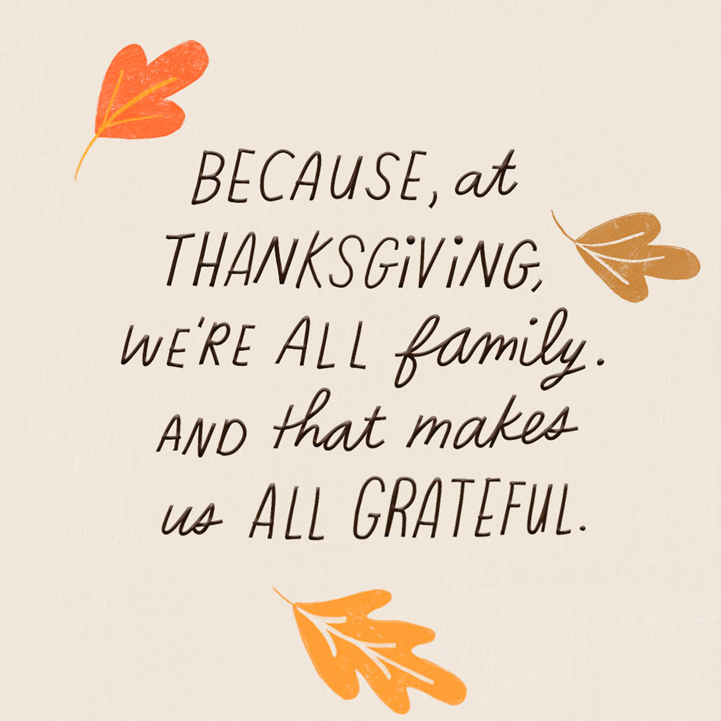 Autumn Table Thanksgiving Card for Family Sentiment image number 2