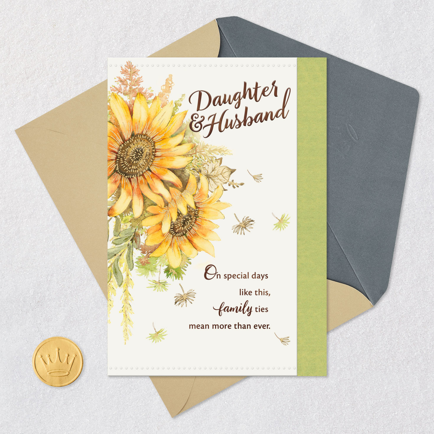 So Thankful We're Family Thanksgiving Card for Daughter and Her Husband, , large image number 6