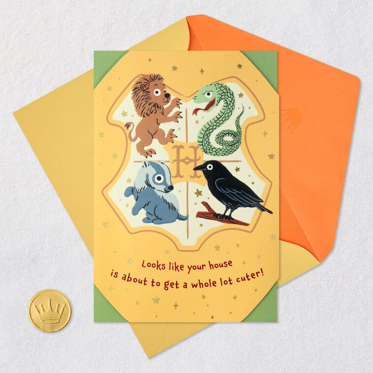 Harry Potter™ Hogwarts™ Crest Baby Shower Card Greeting Cards
