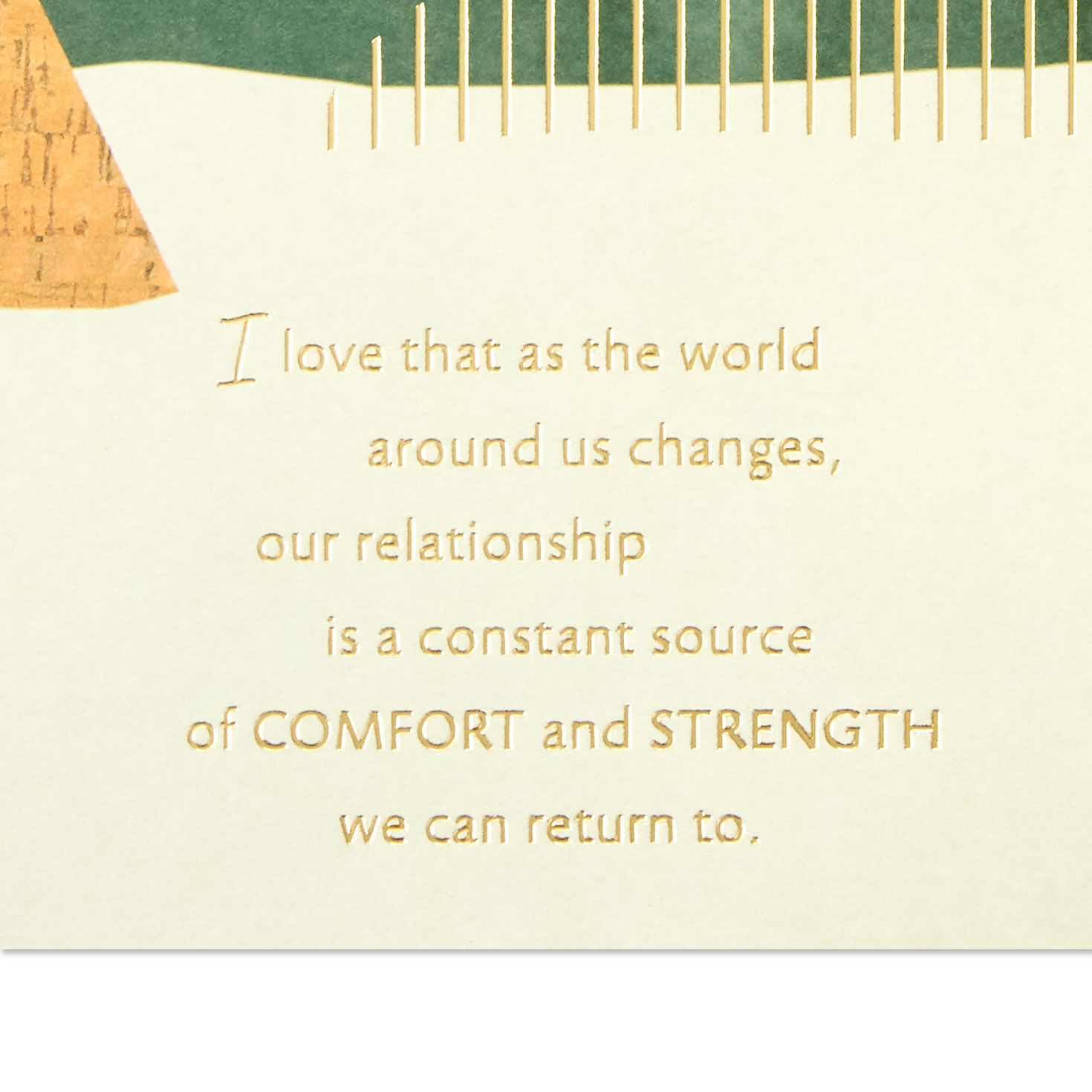 Abstract Mountain Range Romantic Birthday Card sentiment image number 3