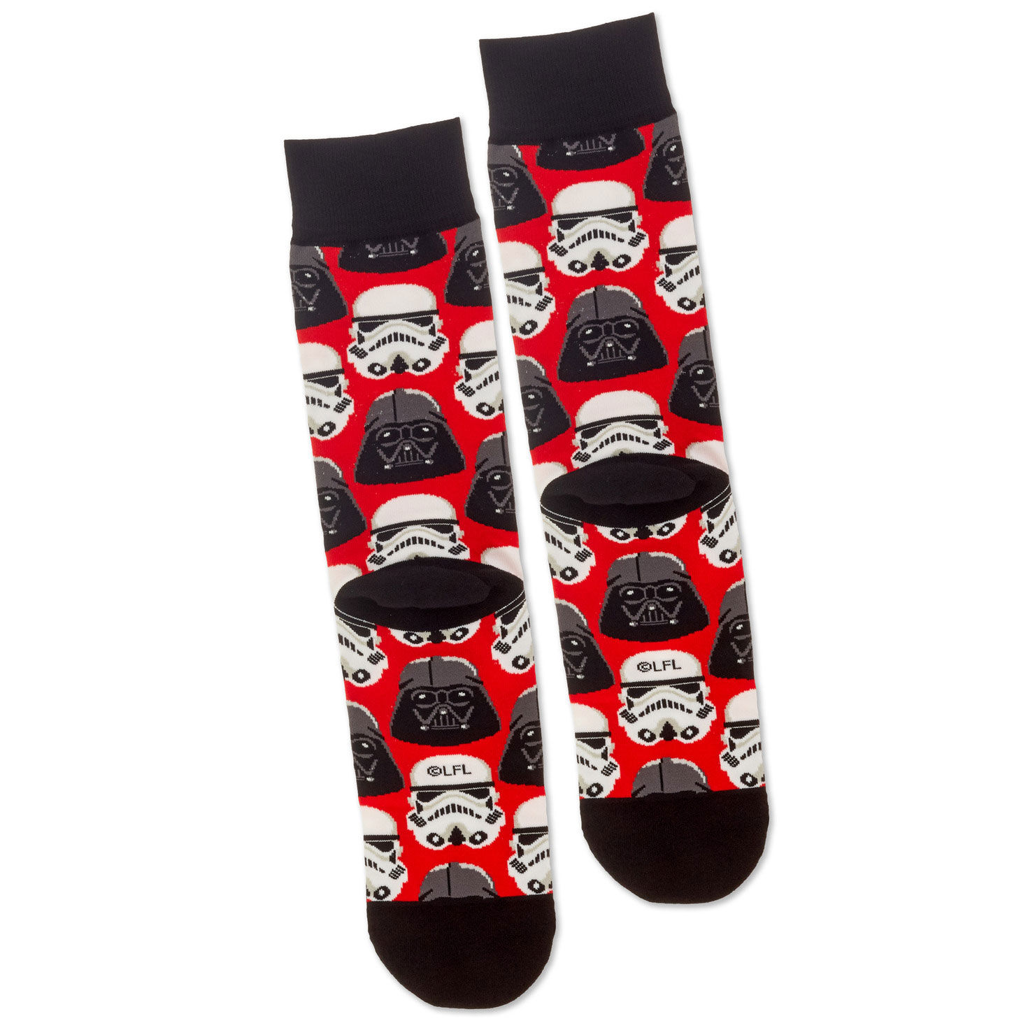 Star Wars&trade; Darth Vader&trade; and Stormtrooper&trade; Helmet Novelty Crew Socks, , large image number 3