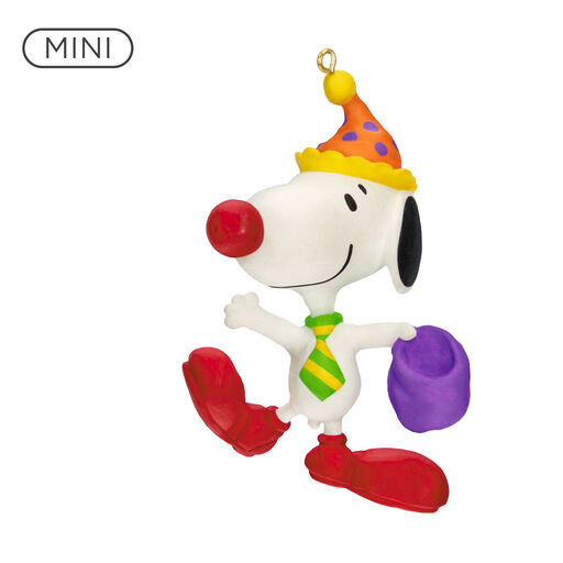 Mini The Peanuts® Gang Clowning Around Snoopy Ornament, 1.06", 