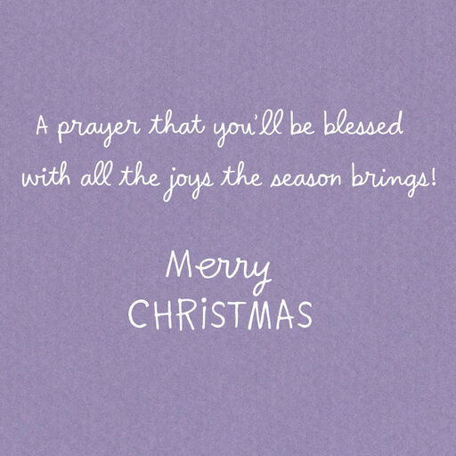 A Prayer on Angel Wings Christmas Card, 