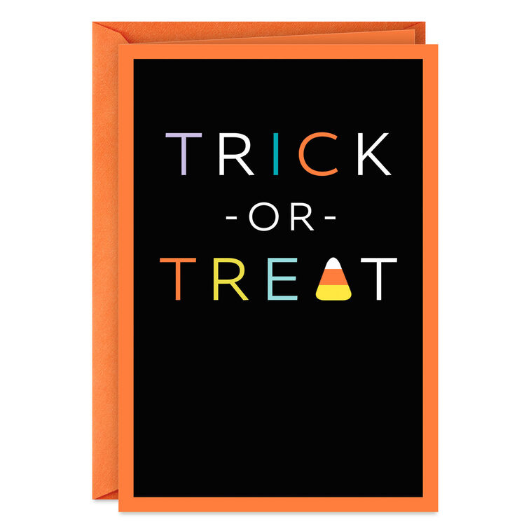 Trick-or-Treat Candy Halloween Card