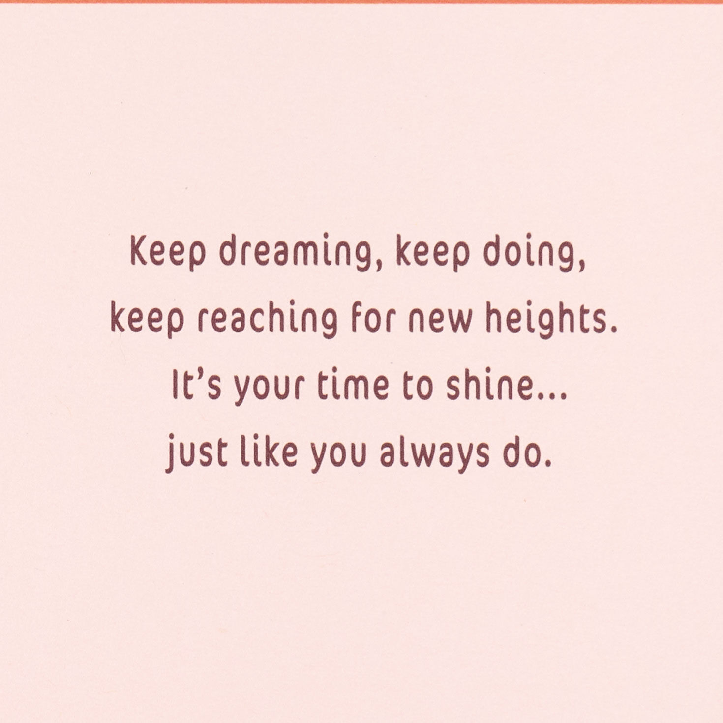 Pink and Peach Abstract Mountains and Desert Graduation Card Sentiment image number 2