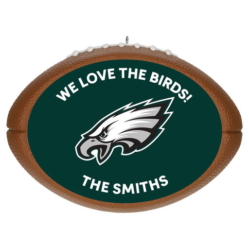 NFL Football Philadelphia Eagles Text Personalized Ornament, 
