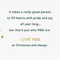 Ornament on Branch Green Christmas Card for Godson Sentiment image number 2