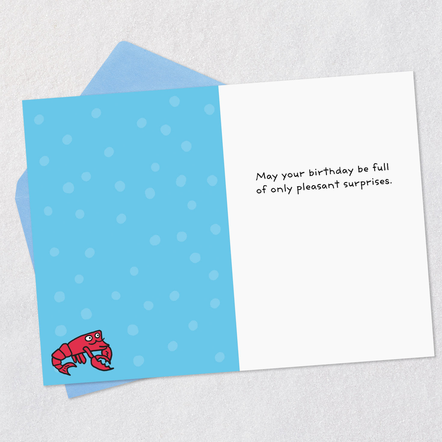 Lobster Hot Tub Party Funny Birthday Card Open card with envelope image number 3