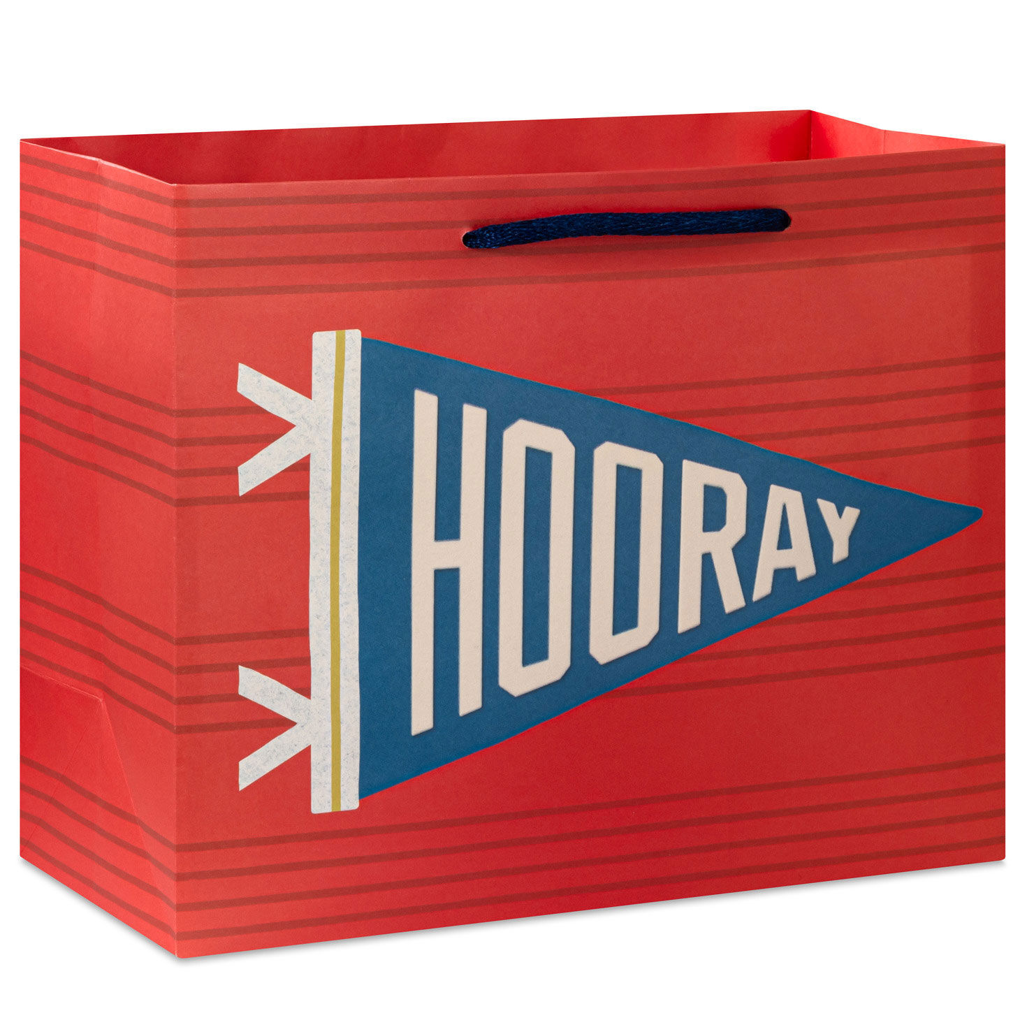 7.7" Hooray Pennant Medium Horizontal Gift Bag for only USD 3.49 | Hallmark