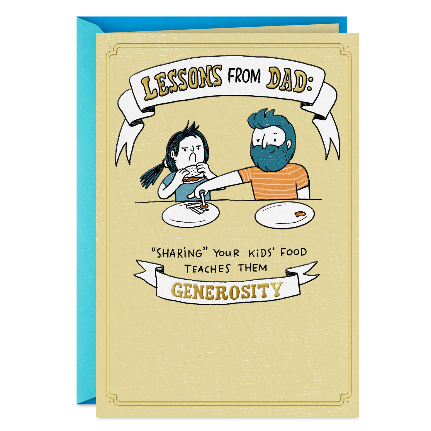 Lessons From Dad Funny Pop-Up Father's Day Card