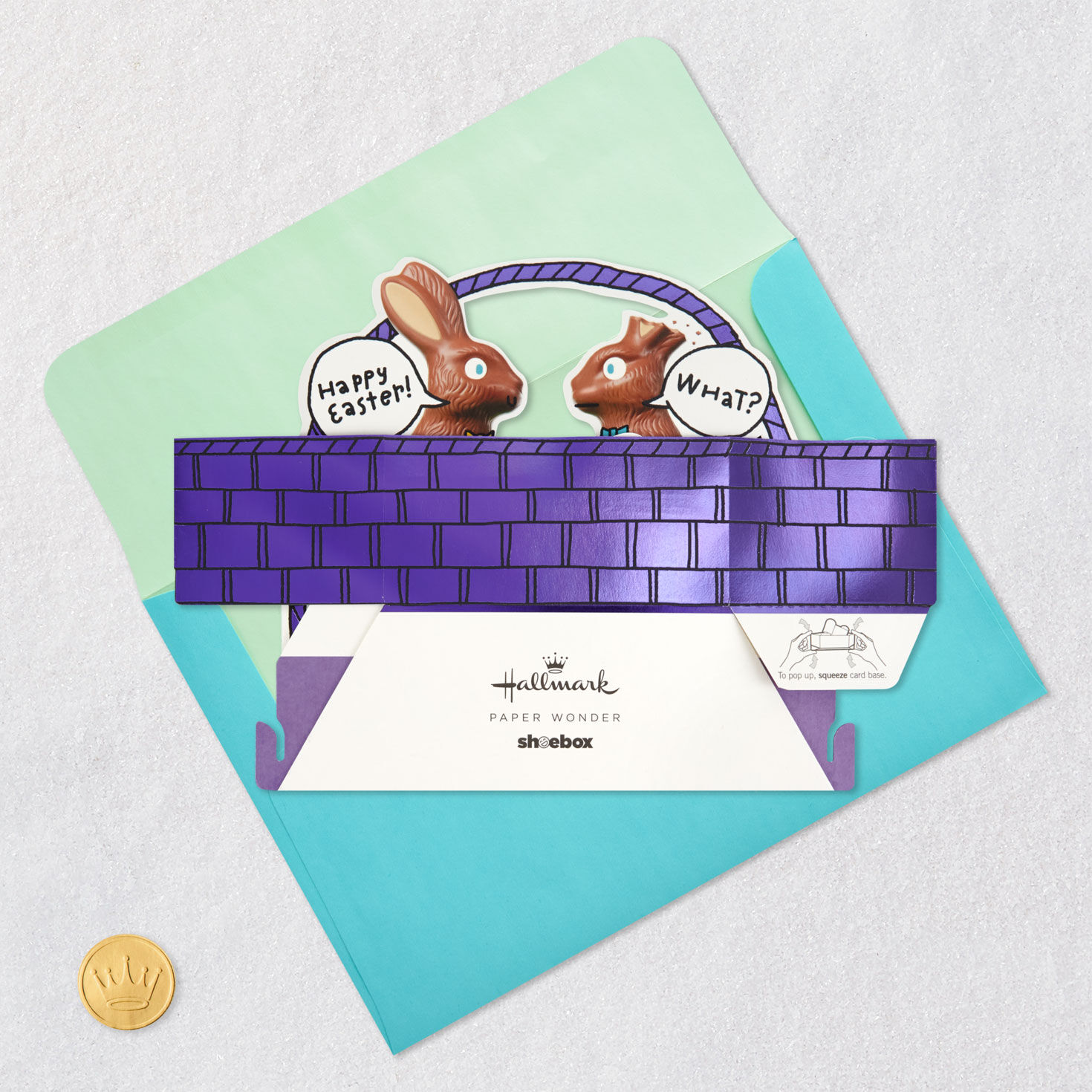 Chocolate Bunnies Funny 3D Pop-Up Easter Card, , large image number 5