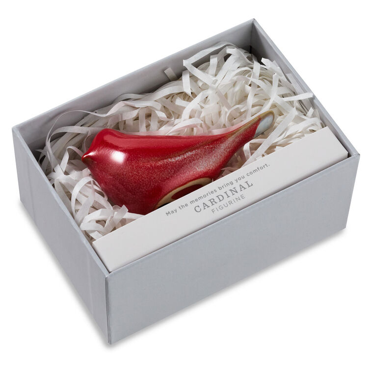 Red Cardinal Ceramic Bird Figurine package image number 4
