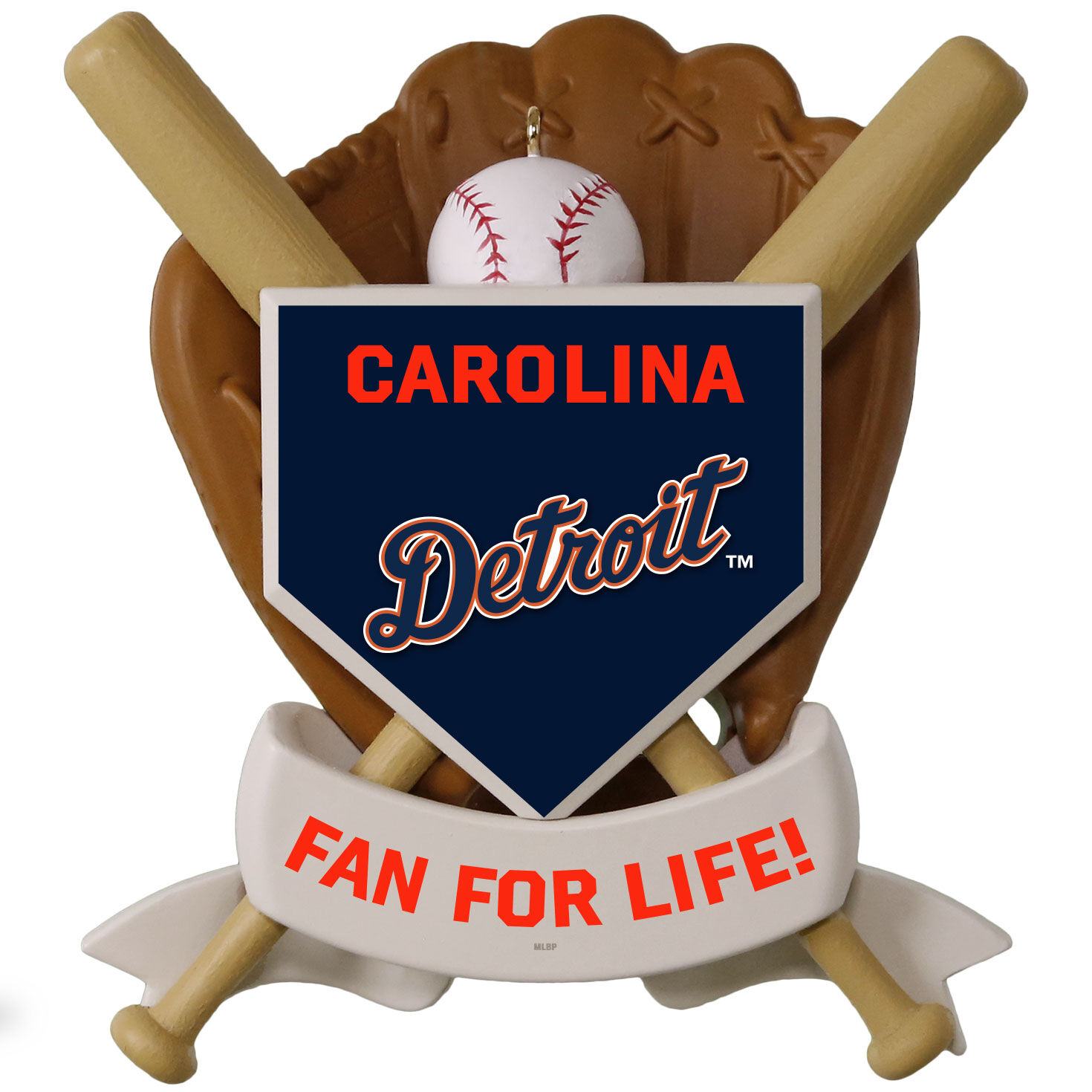 MLB Detroit Tigers&trade; Baseball Personalized Ornament, Custom Text, , large image number 3