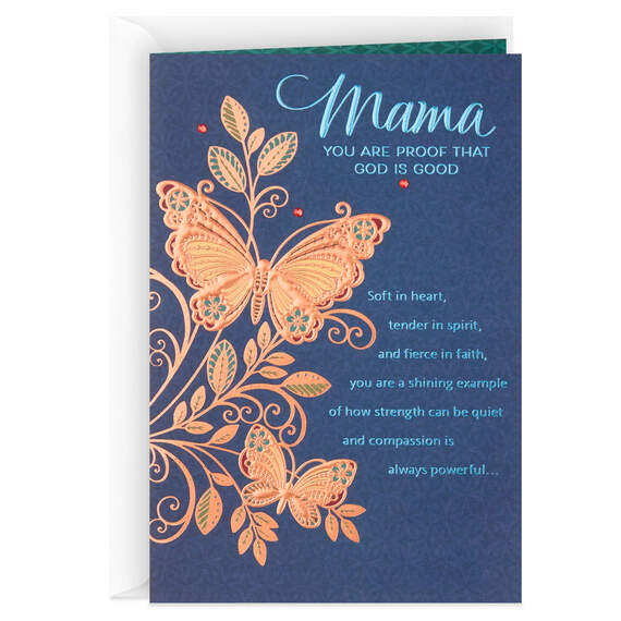 A Gracious, Generous and Godly Woman Mother's Day Card For Mama, , large image number 1