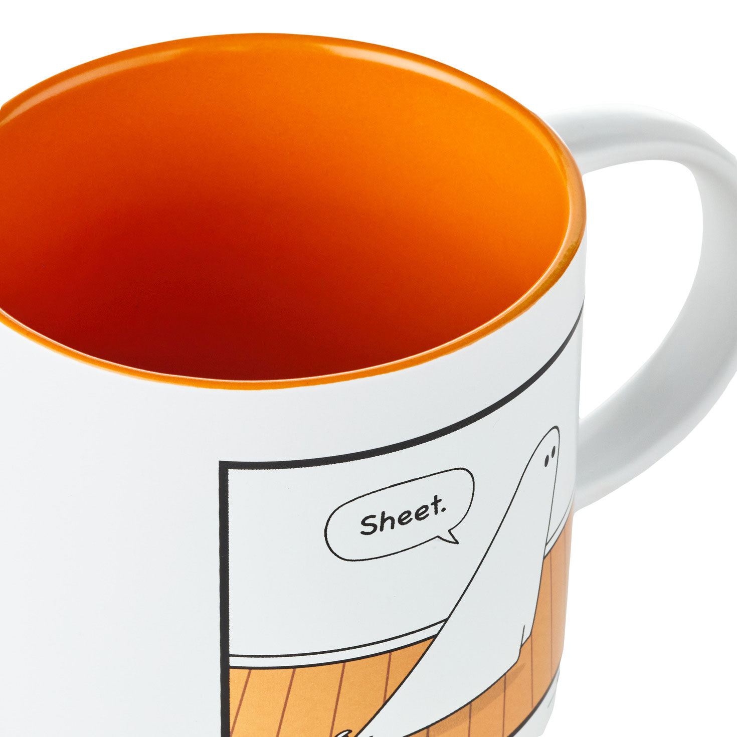 Ghost Holey Sheet Funny Mug upclose detail image number 3